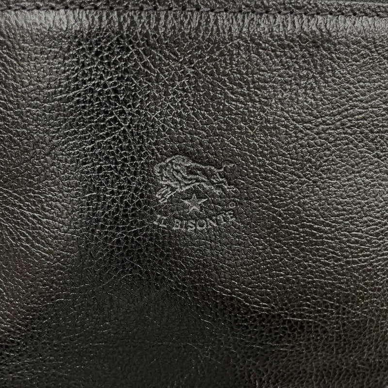 【IL BISONTE】イルビゾンテ バムバッグ ウエストバッグ 54222300911 ボディバッグ レザー メンズ 黒 ブラック ショルダー
