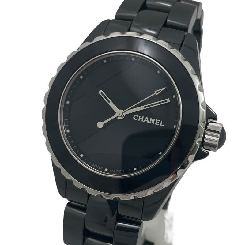 【CHANEL】シャネル J12 アンタイトル リミテッド H5581 腕時計 セラミック メンズ 自動巻き オートマティック ブラック 黒