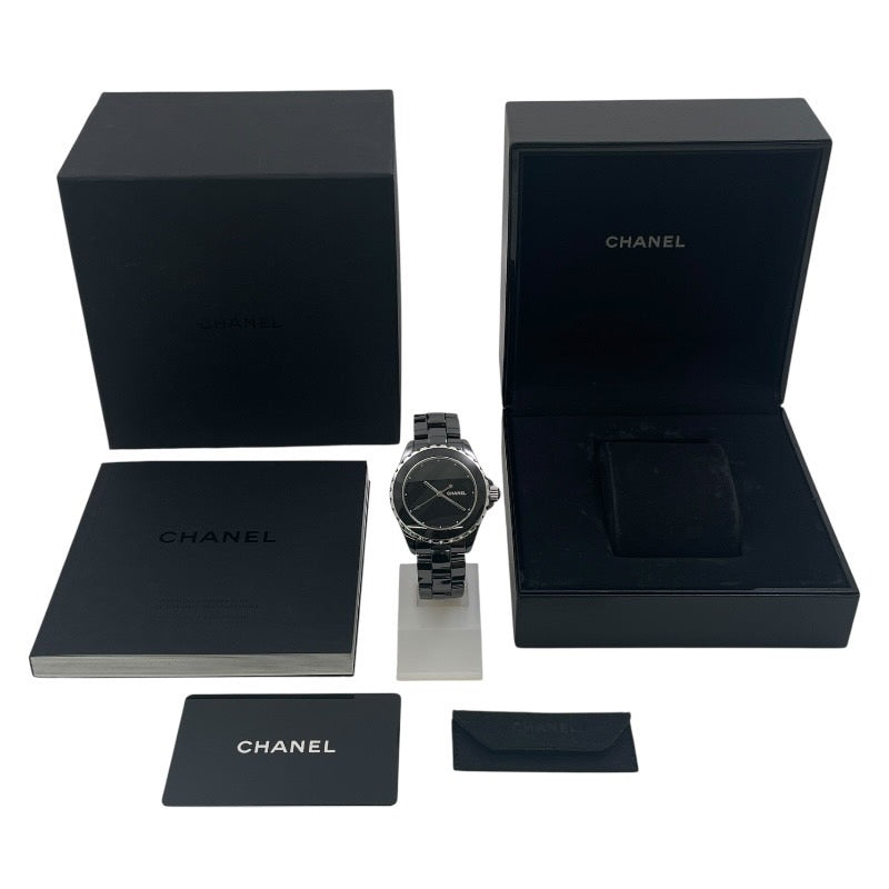 【CHANEL】シャネル J12 アンタイトル リミテッド H5581 腕時計 セラミック メンズ 自動巻き オートマティック ブラック 黒