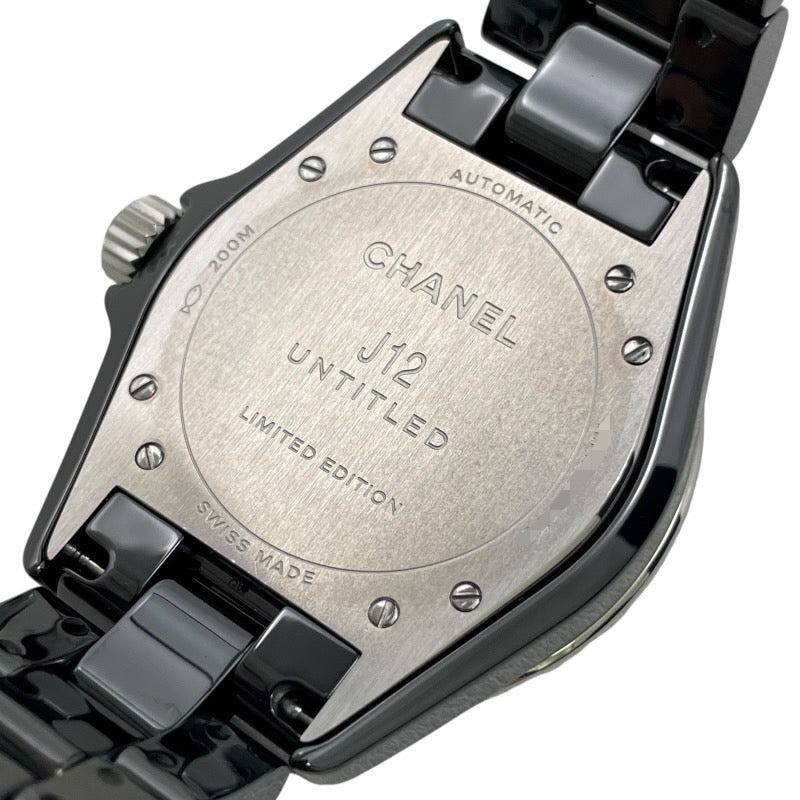 【CHANEL】シャネル J12 アンタイトル リミテッド H5581 腕時計 セラミック メンズ 自動巻き オートマティック ブラック 黒
