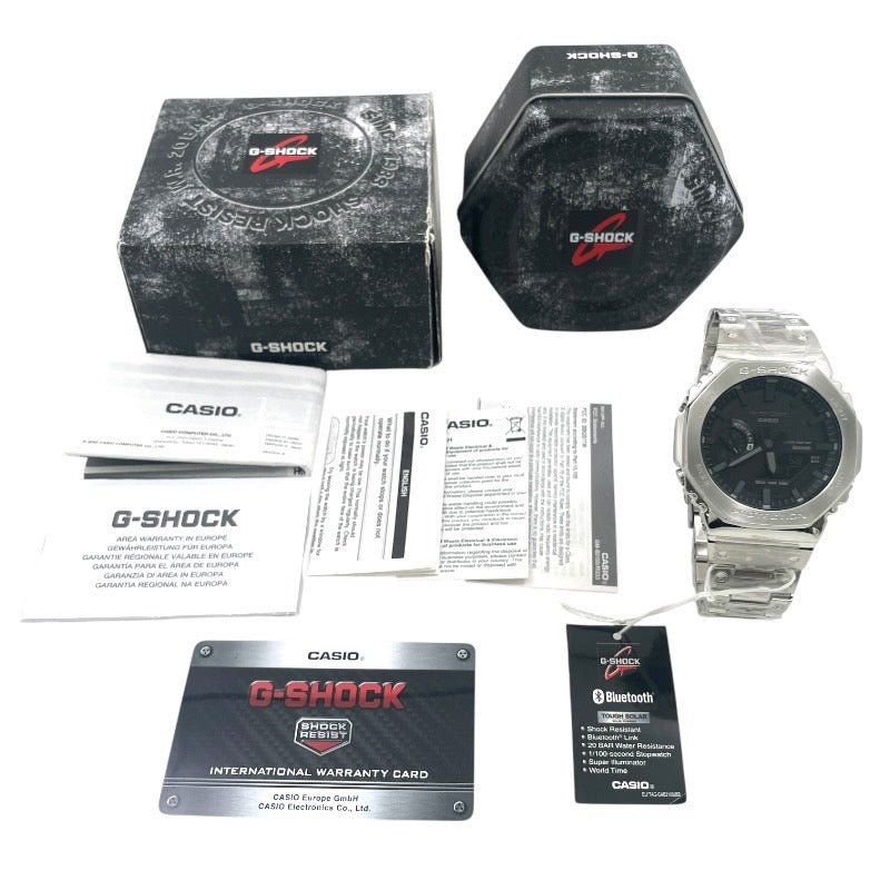 【CASIO】カシオ G-SHOCK Gショック GM-B2100D-1AER 腕時計 ステンレススチール メンズ タフソーラー フルメタル