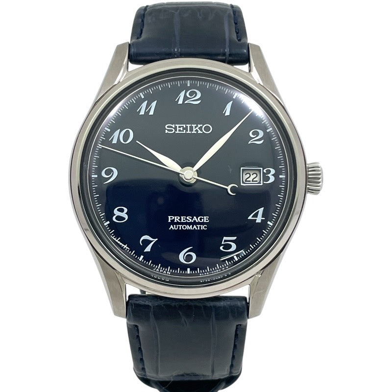 【SEIKO】セイコー プレザージュ SARA019 6L35-00B0 腕時計 ステンレススチール メンズ 自動巻き 琺瑯ダイヤル ネイビー 七宝