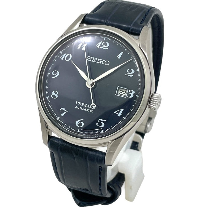 【SEIKO】セイコー プレザージュ SARA019 6L35-00B0 腕時計 ステンレススチール メンズ 自動巻き 琺瑯ダイヤル ネイビー
