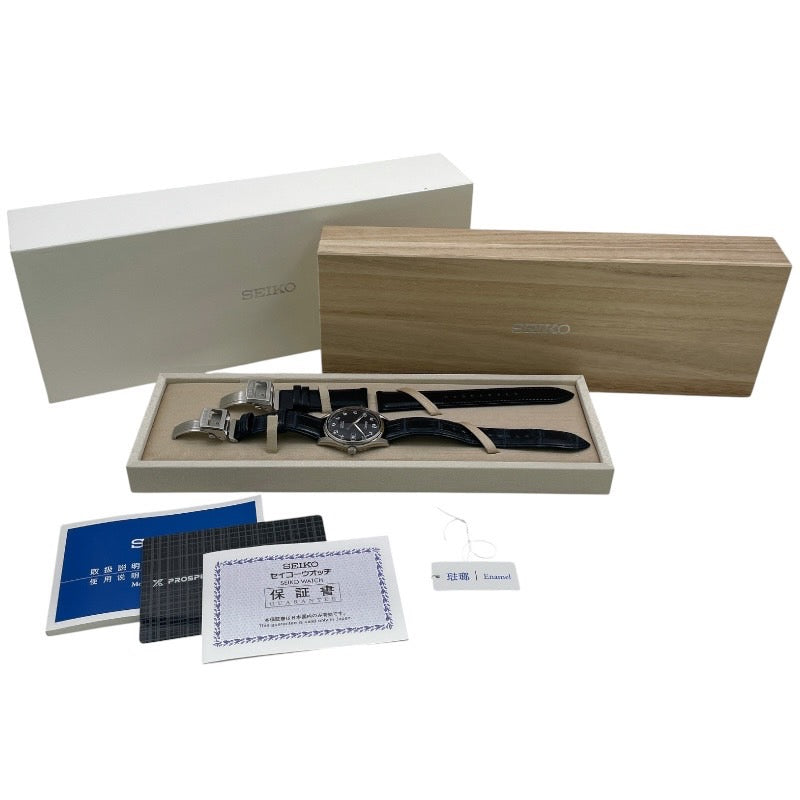【SEIKO】セイコー プレザージュ SARA019 6L35-00B0 腕時計 ステンレススチール メンズ 自動巻き 琺瑯ダイヤル ネイビー 七宝