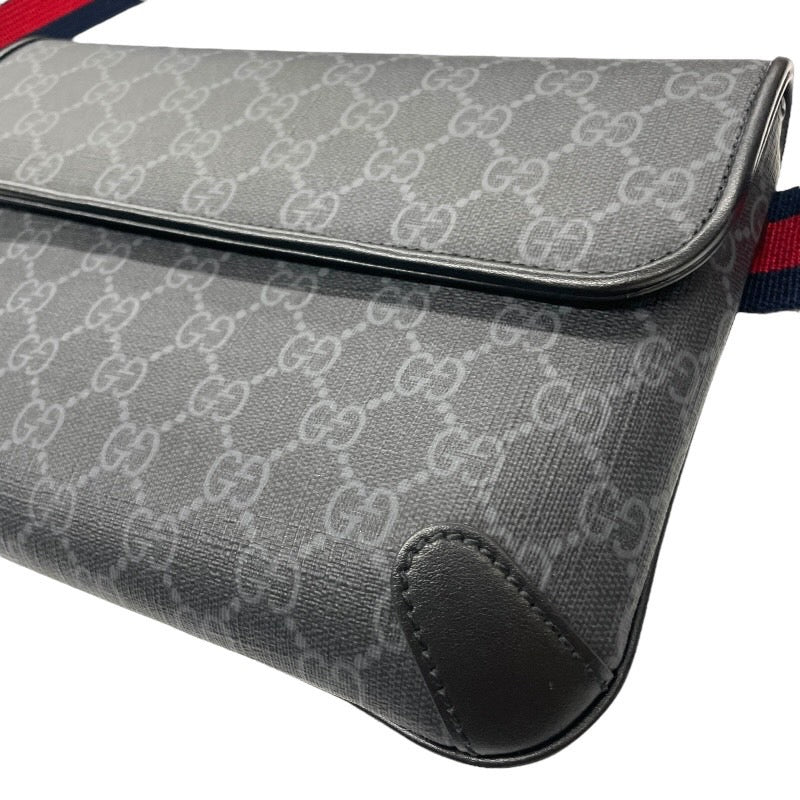 【GUCCI】グッチ スモール ベルトバッグ 792091 ウエストバッグ メンズ GGスプリーム ボディバッグ ショルダー 黒 ブラック