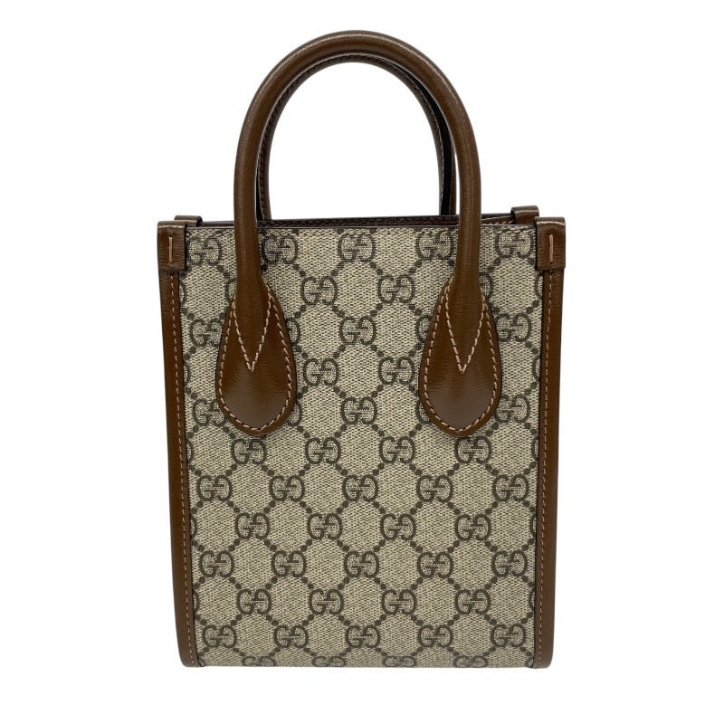 【GUCCI】グッチ インターロッキングG ミニトート 671623 ハンドバッグ レディース 2WAY ショルダー GGスプリーム
