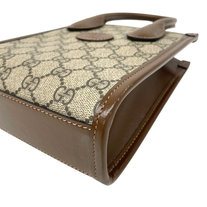 GUCCI スプリーム キャンバス インターロッキング Gミニトート GUCCI - 未使用 展示品 グッチ GUCCI インターロッキングG ミニ