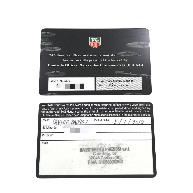 【TAG HEUER】タグホイヤー グランドカレラ CAV511A.BA0902 腕時計 ステンレススチール メンズ 自動巻き クロノグラフ キャリバー17