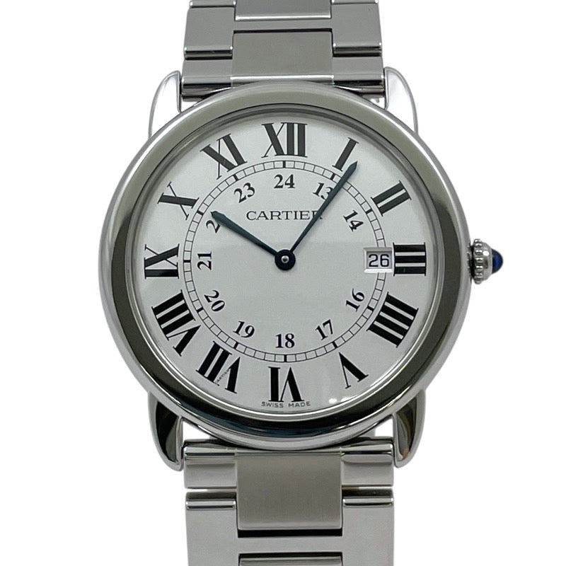 【CARTIER】カルティエ ロンドソロLM W6701005 腕時計 ステンレススチール メンズ クォーツ レディース