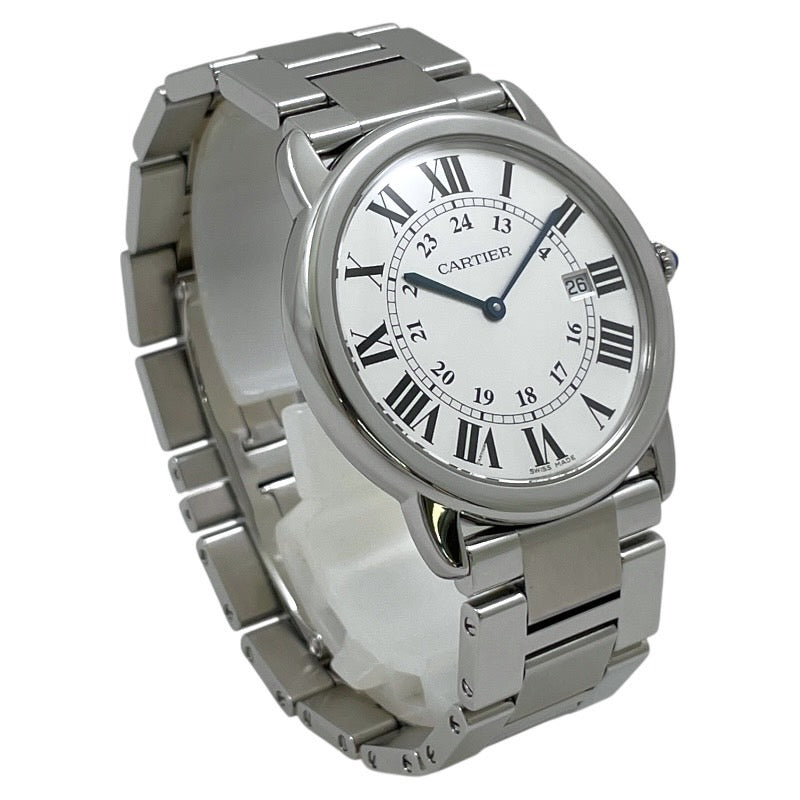 【CARTIER】カルティエ ロンドソロLM W6701005 腕時計 ステンレススチール メンズ クォーツ レディース