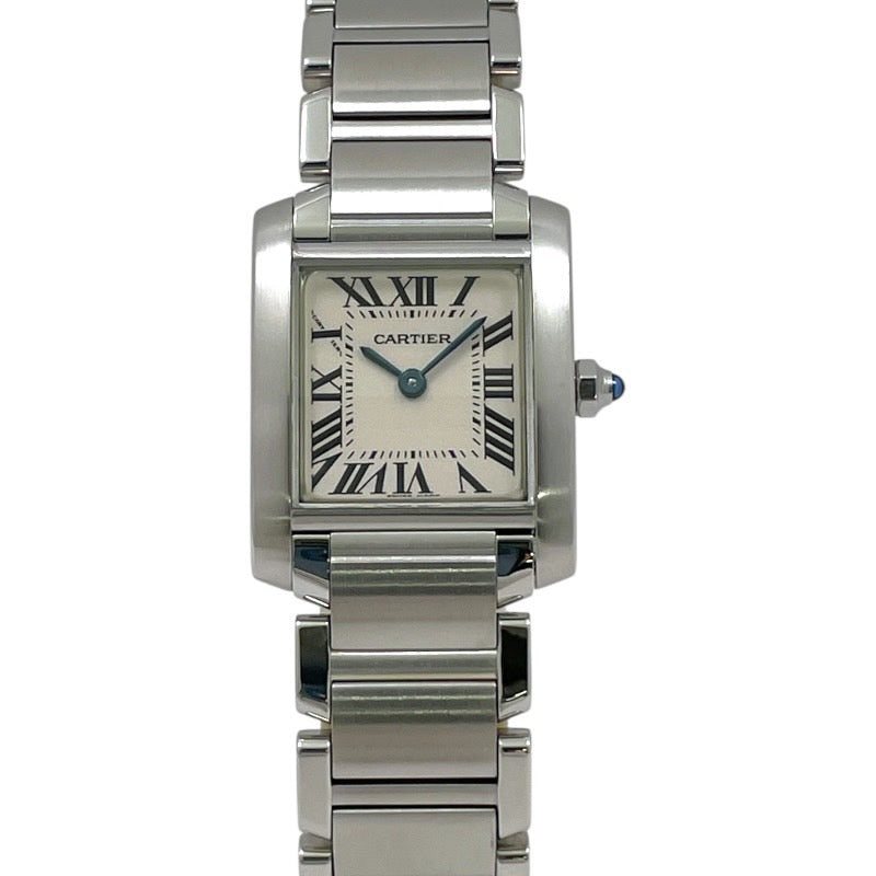 【CARTIER】カルティエ タンクフランセーズSM W51008Q3 腕時計 ステンレススチール レディース クォーツ