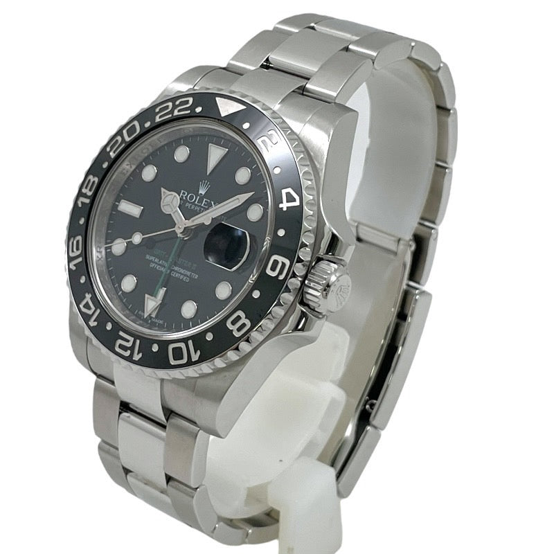 【ROLEX】ロレックス GMTマスター2 116710LN 腕時計 ステンレススチール メンズ ランダム番 2010年ギャラ 黒文字盤 ブラック 自動巻き