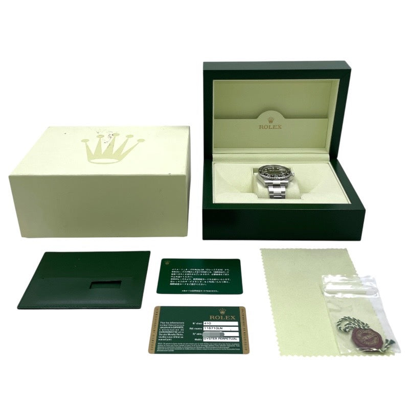 【ROLEX】ロレックス GMTマスター2 116710LN 腕時計 ステンレススチール メンズ ランダム番 2010年ギャラ 黒文字盤 ブラック 自動巻き