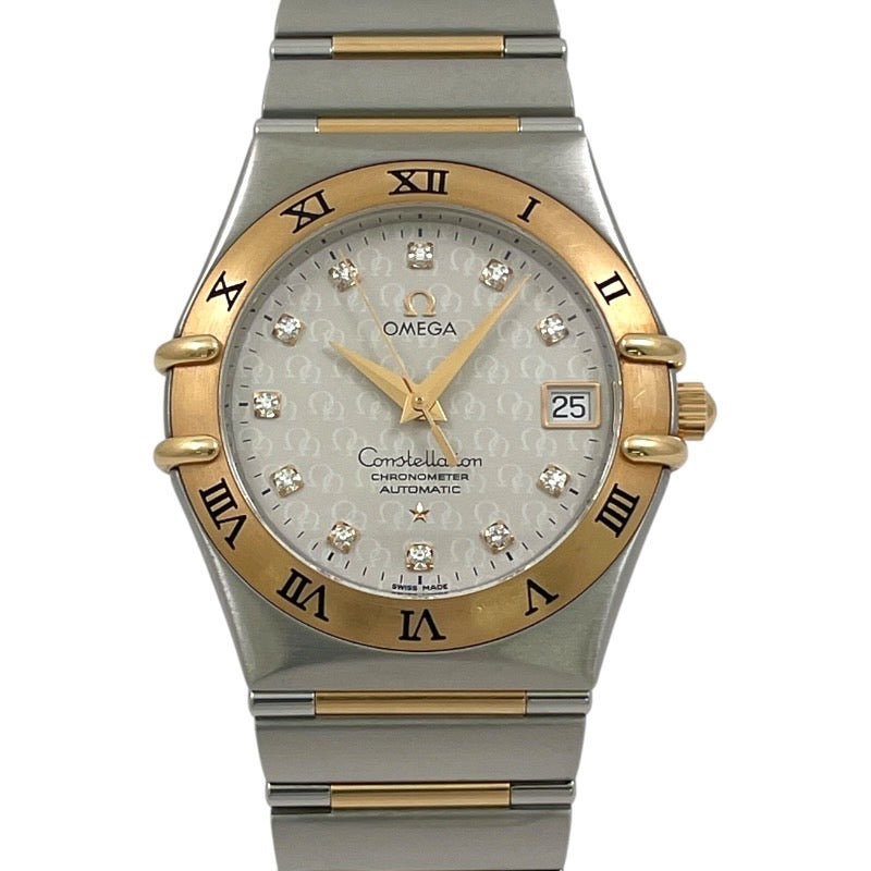 【OMEGA】オメガ コンステレーション 50周年 1304.35 腕時計 SS/YG メンズ 自動巻き クロノメーター 11Pダイヤモンド
