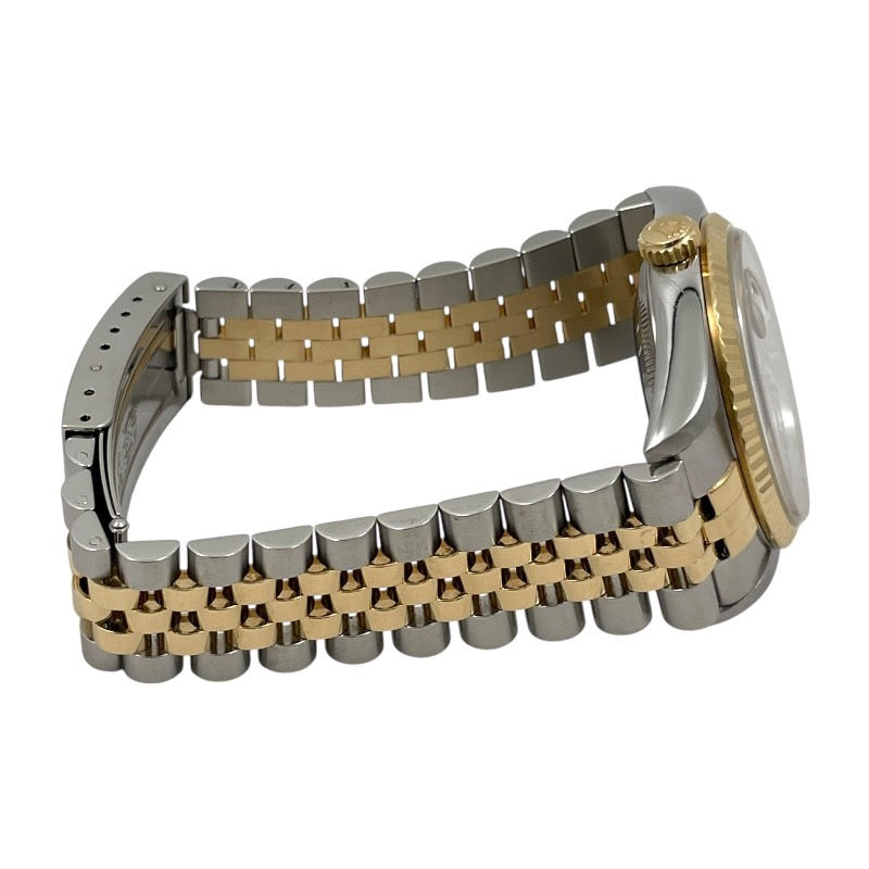 【ROLEX】ロレックス デイトジャスト 16233 腕時計 SS/YG メンズ K番 自動巻き グレーローマン スレート