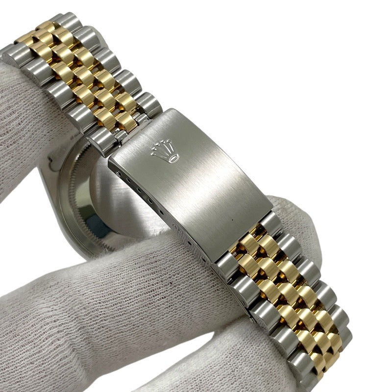 【ROLEX】ロレックス デイトジャスト 16233 腕時計 SS/YG メンズ K番 自動巻き グレーローマン スレート