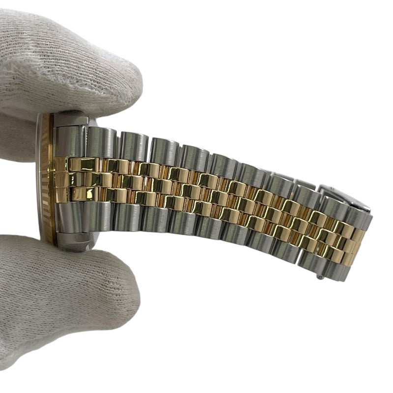 【ROLEX】ロレックス デイトジャスト 16233 腕時計 SS/YG メンズ K番 自動巻き グレーローマン スレート