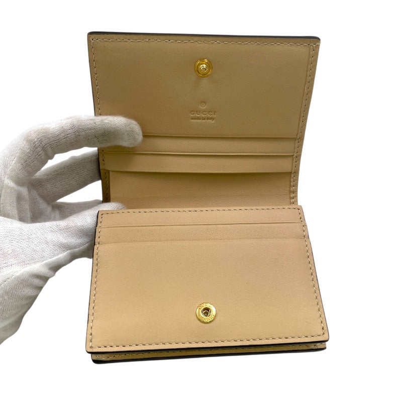 GUCCI 折り財布 コンパクト GGスプリーム ホースビット アイボリー GUCCI 折り財布 コンパクト GGスプリーム ホースビット