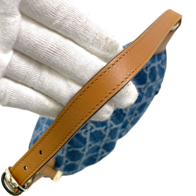【GUCCI】グッチ GGデニム ワンショルダー 224093 ショルダーバッグ レディース ハンド アクセサリーポーチ レザー