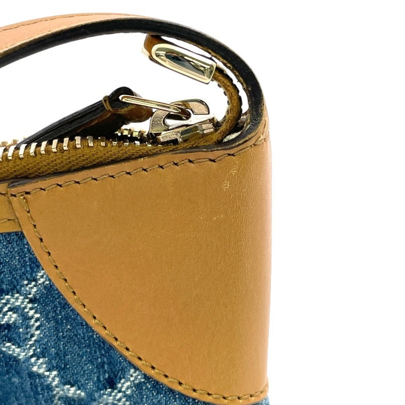 【GUCCI】グッチ GGデニム ワンショルダー 224093 ショルダーバッグ レディース ハンド アクセサリーポーチ レザー