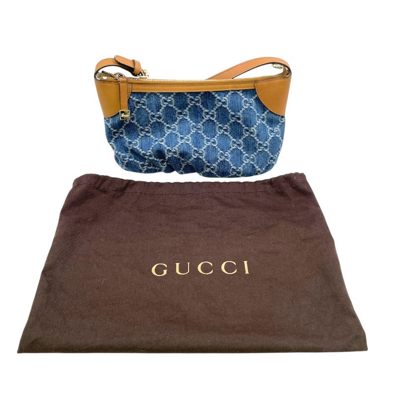【GUCCI】グッチ GGデニム ワンショルダー 224093 ショルダーバッグ レディース ハンド アクセサリーポーチ レザー