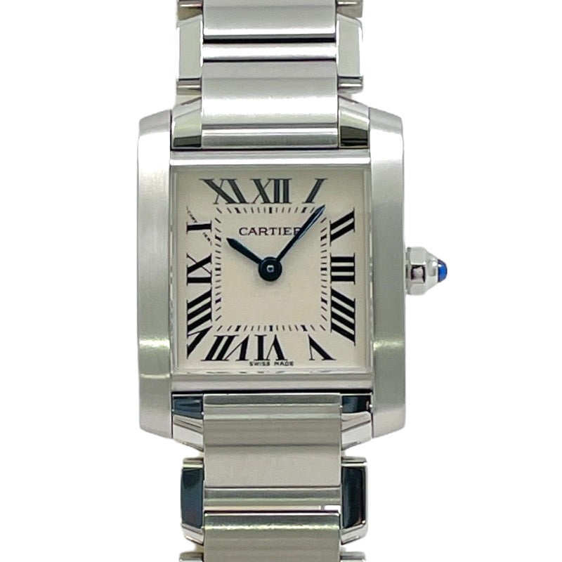 【CARTIER】カルティエ タンクフランセーズSM W51008Q3 腕時計 ステンレススチール レディース クォーツ