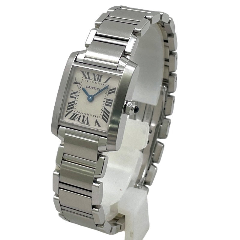 【CARTIER】カルティエ タンクフランセーズSM W51008Q3 腕時計 ステンレススチール レディース クォーツ