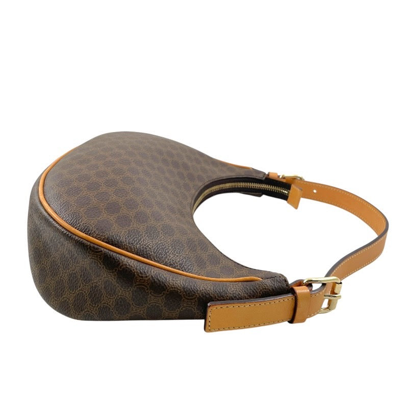 セリーヌ CELINE マカダム ポーチ レザー ブラウン ゴールド セリーヌ CELINE マカダム ポーチ レザー ブラウン ゴールド