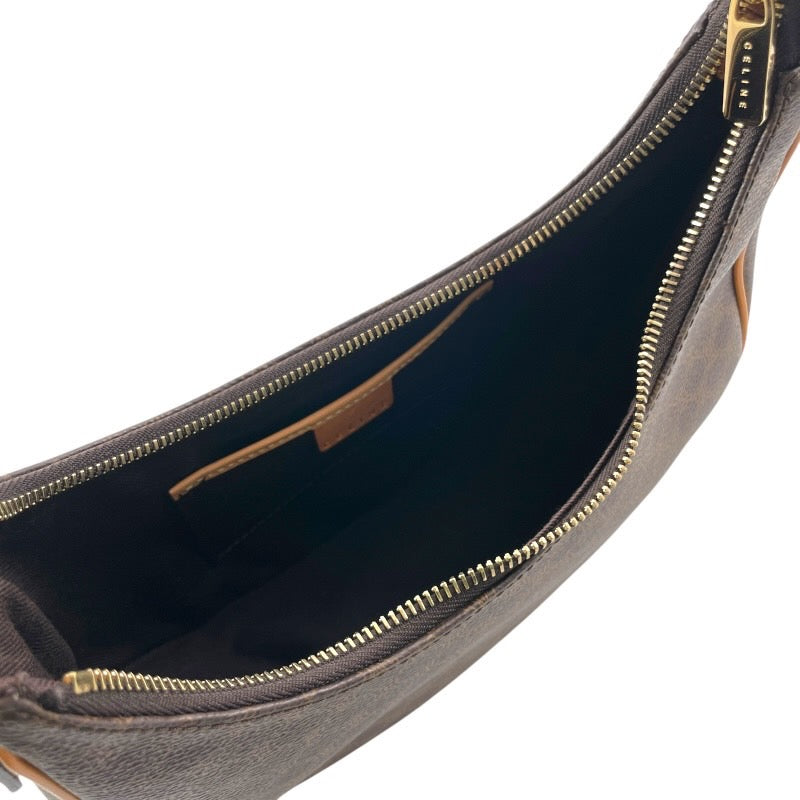 ✨超美品✨CELINE セリーヌ アクセサリーポーチ　マカダム　ブラウン　レザー CELINE】セリーヌ マカダム アクセサリーポーチ CE00/23