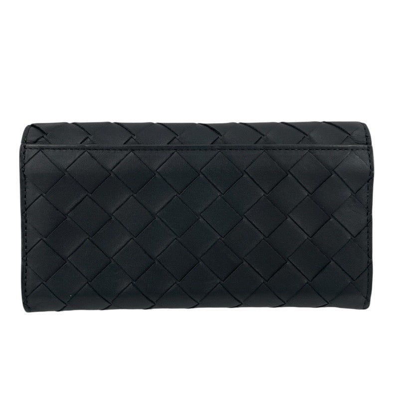 【BOTTEGAVENETA】ボッテガヴェネタ イントレチャート ロングウォレット 749436VCPQ51005 長財布 レザー メンズ 長札入れ 黒 ブラック