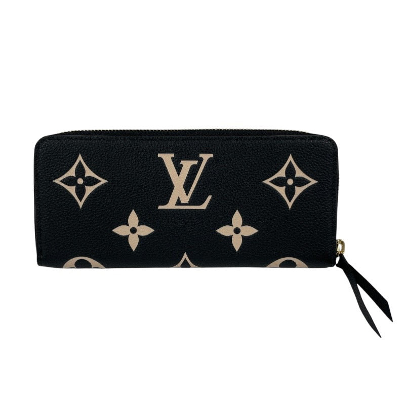 【LOUIS VUITTON】ルイ・ヴィトン ポルトフォイユ クレマンス M82338 長財布 レザー レディース モノグラム アンプラント バイカラー 未使用品