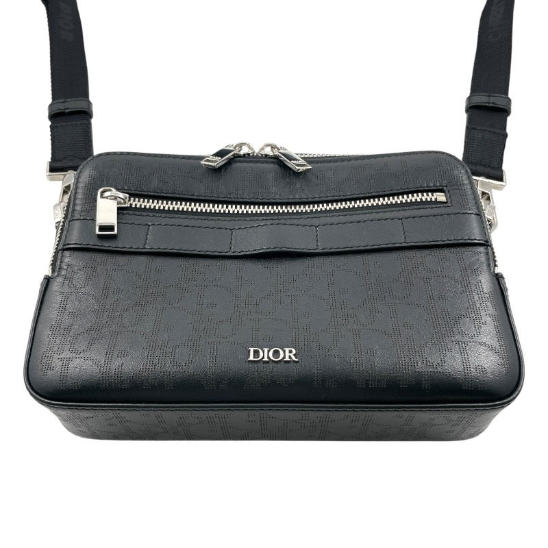 【Dior】ディオール ギャラクシー サファリ メッセンジャー 1ESPO206VPI ショルダーバッグ レザー メンズ 黒 ブラック レディース