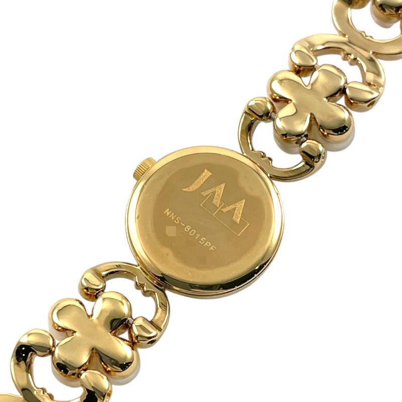 【MIKIMOTO】ミキモト パール ブレスレットウォッチ NNS-8015PF 腕時計 GP レディース クォーツ シェル文字盤 ベビーパール