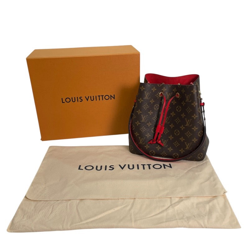 【LOUIS VUITTON】ルイ・ヴィトン ネオノエMM M44021 ショルダーバッグ レディース モノグラム コクリコ 赤
