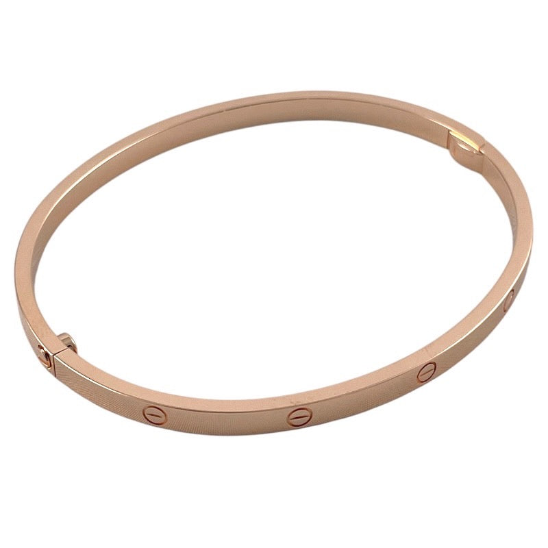 【CARTIER】カルティエ ラブ スモール B6047318 ブレスレット K18ピンクゴールド レディース 750 LOVE 18号 バングル 2022年保証書