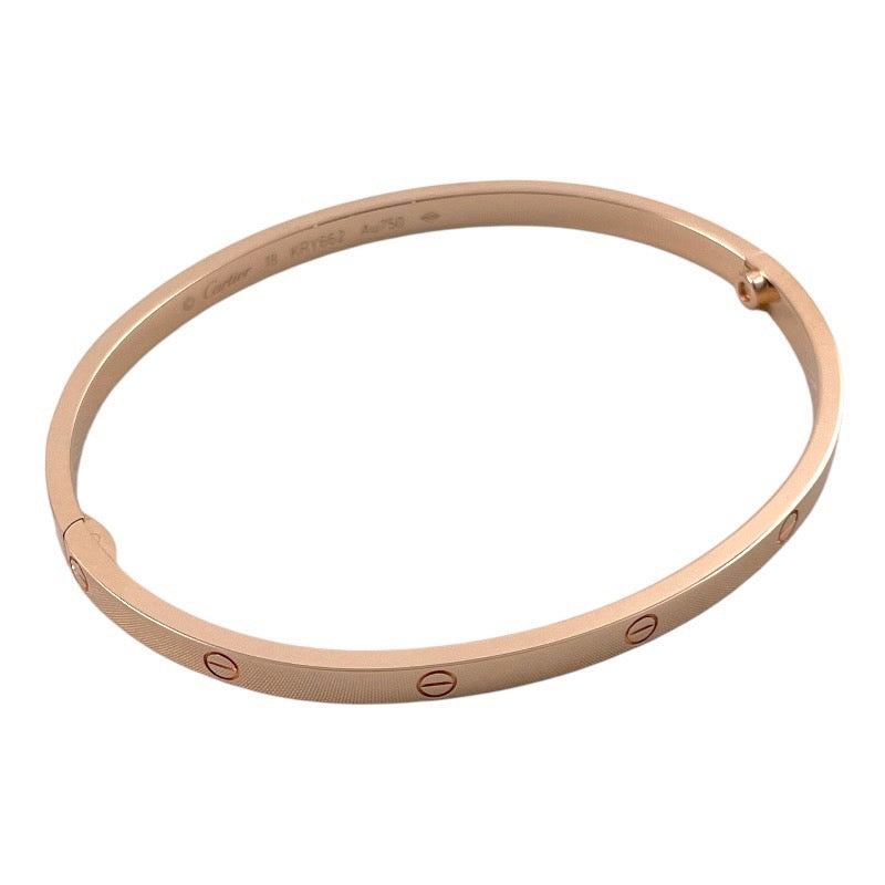 【CARTIER】カルティエ ラブ スモール B6047318 ブレスレット K18ピンクゴールド レディース 750 LOVE 18号 バングル 2022年保証書
