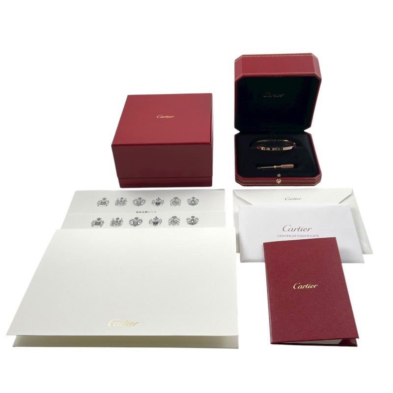 【CARTIER】カルティエ ラブ スモール B6047318 ブレスレット K18ピンクゴールド レディース 750 LOVE 18号 バングル 2022年保証書