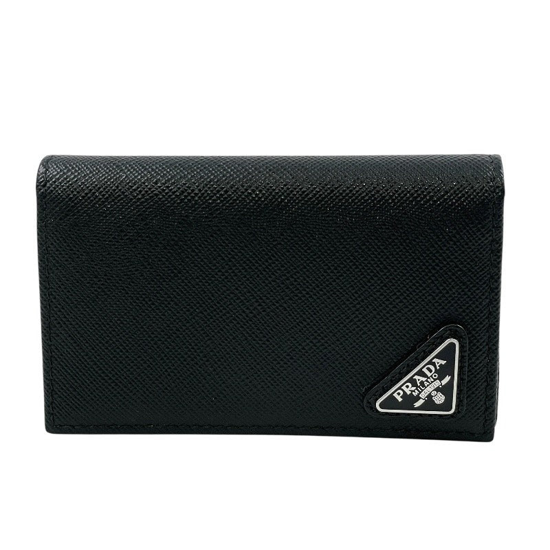 【PRADA】プラダ サフィアーノレザー 名刺入れ 2MC122 名刺入れ レザー メンズ 黒 ブラック カードケース レディース