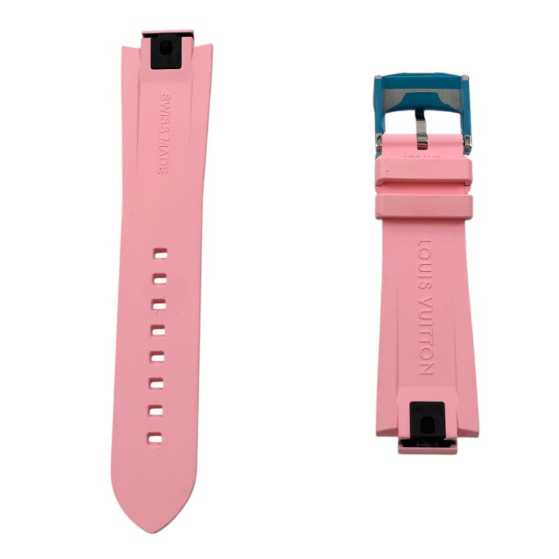 【LOUIS VUITTON】ルイ・ヴィトン タンブール モノグラム ラバー ストラップ R17087 腕時計 レディース 新品未使用品 時計ベルト ピンク