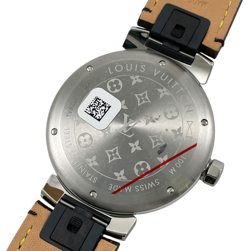 【極美品】ルイヴィトン タンブール 時計 クォーツ 中古)LOUIS VUITTON ルイ・ヴィトン タンブール Q1K07（商品ID