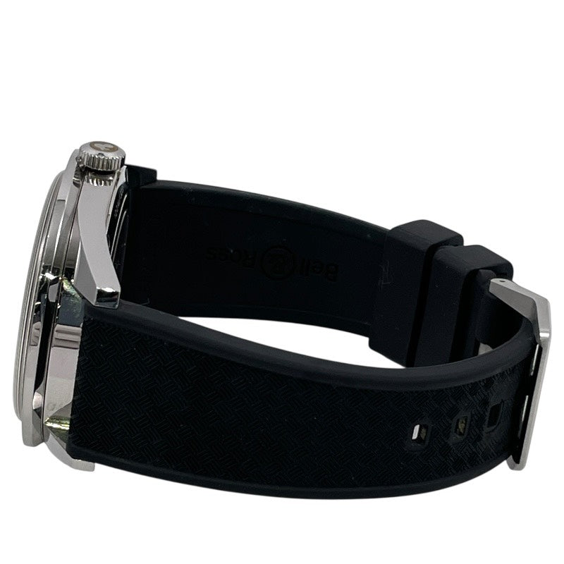 【Bell＆Ross】ベル＆ロス スポーツ ヘリテージ BR123-92-SP 腕時計 SS/ラバー メンズ 自動巻き 100m デイト 黒文字盤 ブラック