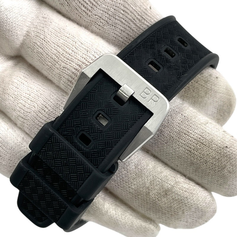 【Bell＆Ross】ベル＆ロス スポーツ ヘリテージ BR123-92-SP 腕時計 SS/ラバー メンズ 自動巻き 100m デイト 黒文字盤 ブラック