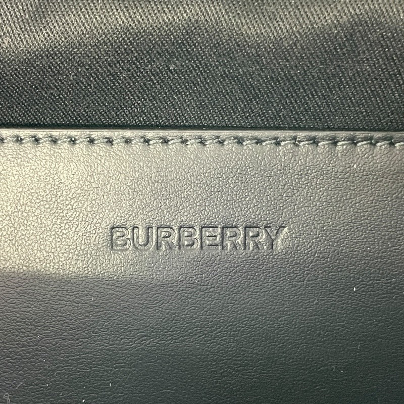 【BURBERRY】バーバリー ウエストバッグ 80673981 ウエストバッグ レザー メンズ チェック柄 ブラック ボディ ショルダー