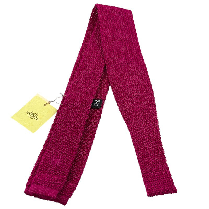 【HERMES】エルメス スクエアタイ 903019T 21 ネクタイ シルク メンズ 新品未使用 パープル 紫