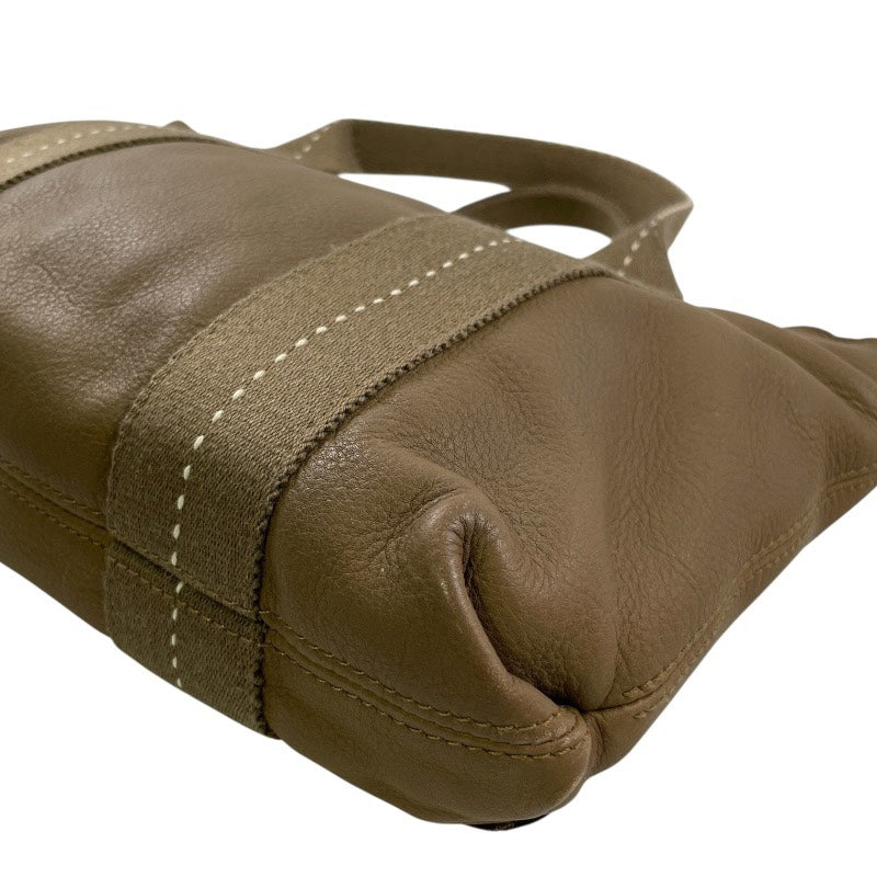 HERMES】エルメス キャラバンホリゾンタルPM ハンドバッグ レザー