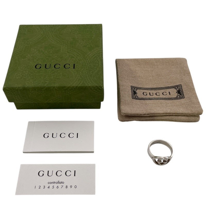 【GUCCI】グッチ インターロッキングG ブリット 190483 リング・指輪 シルバー925 メンズ 15号 日本サイズ14号