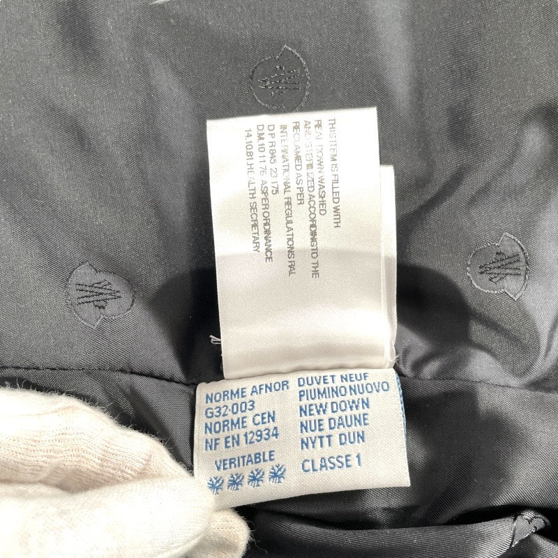 【MONCLER】モンクレール VERONIQUE ヴェロニク 68352 ダウンジャケット ナイロン レディース ダウンコート 黒 ブラック サイズ00 正規タグ ベルト付
