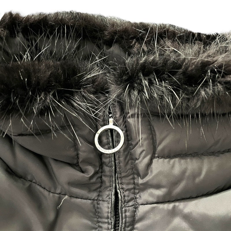 【MONCLER】モンクレール VERONIQUE ヴェロニク 68352 ダウンジャケット ナイロン レディース ダウンコート 黒 ブラック サイズ00 正規タグ ベルト付