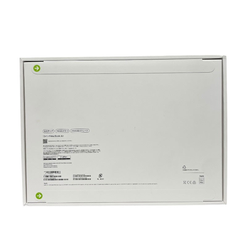 【新品未使用品】【Apple】アップル MacBook Air 13.6インチ MC6T4J/A パソコン ユニセックス 新品未使用品 M4 2025 16GB 256GB Liquid Retinaディスプレイ