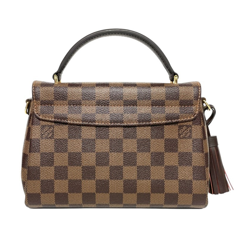 【LOUIS VUITTON】ルイ・ヴィトン クロワゼット N53000 ハンドバッグ レディース ダミエエベヌ 2WAY ショルダー ミニバッグ
